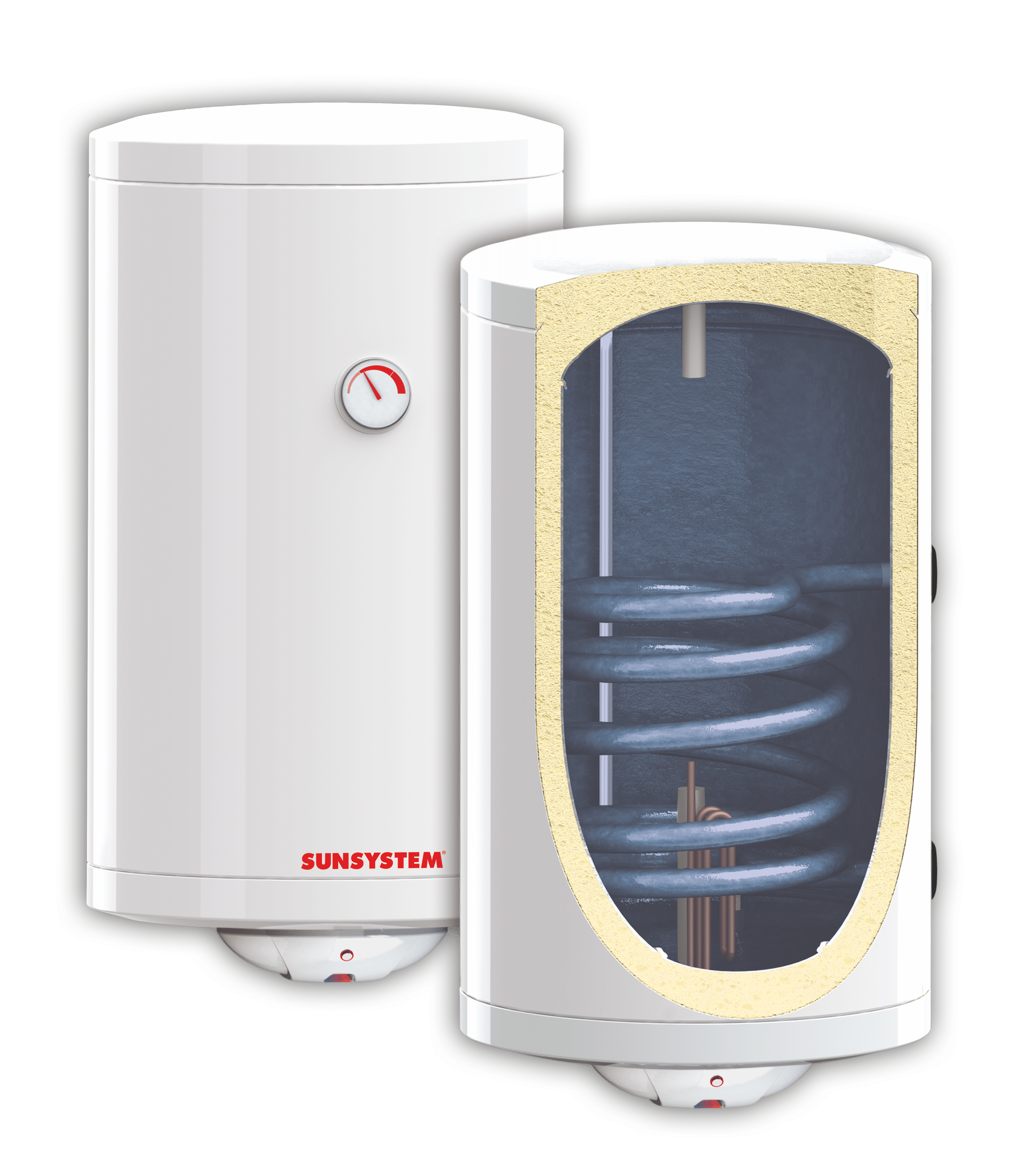 Boiler termoelectric Sunsystem MB-NL2 S1 120 cu o  serpentina 120 litri putere  serpentina 9.22 kw  putere  electrica 2 kW serpentina  pe partea  dreapta reglaj  extern de temperatura  izolatie termica