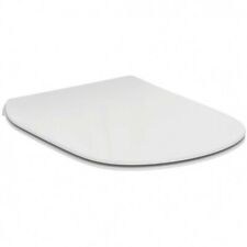 Capac wc Ideal Standard Tesi Slim cu inchidere lenta, alb
