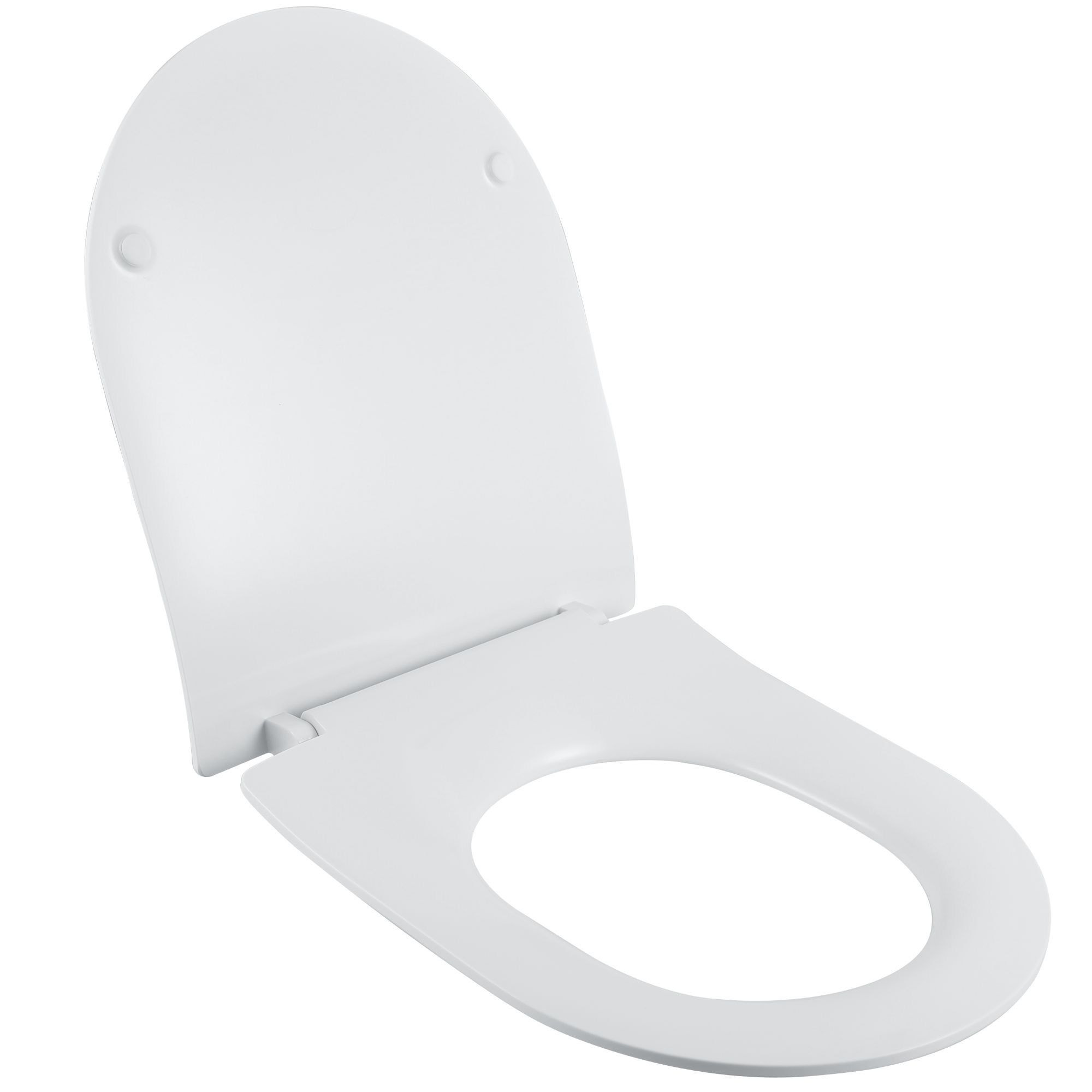 Capac WC Sensea Neo, din duroplast, inchidere standard, alb Alb imagine noua