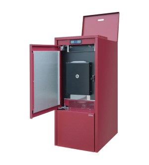Cazan din otel pe peleti BioMax PLUS 24 kw – cu boiler incorporat de 100l