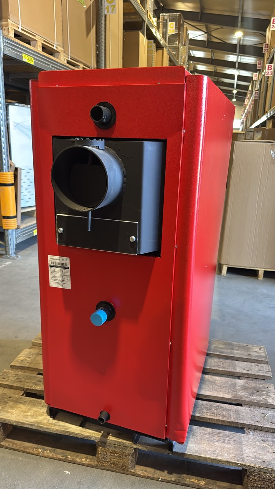 PRODUS RESIGILAT CU DEFECTE ESTETICE DAR IN PERFECTA STARE DE FUNCTIONARE 23653 !!! Centrala pe combustibil solid Fornello T-PRO 30 kW