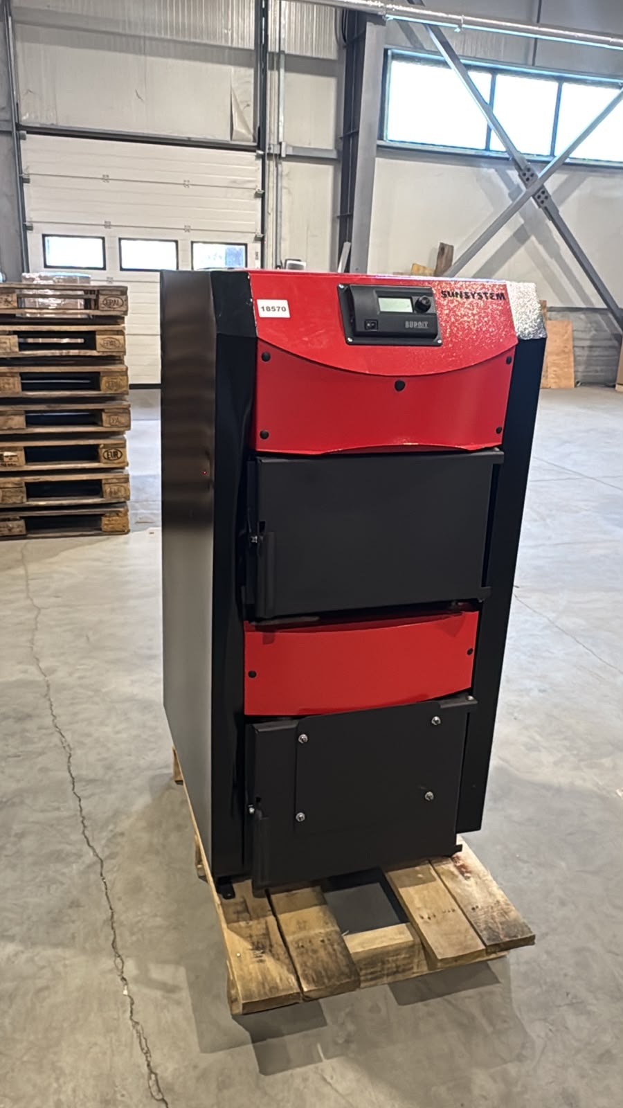 PRODUS RESIGILAT NOU IN PERFECTA STARE DE FUNCTIONARE cod 18570 !!! Centrala pe combustibil solid ​Sunsystem Burnit NWB PRIME 30 kW