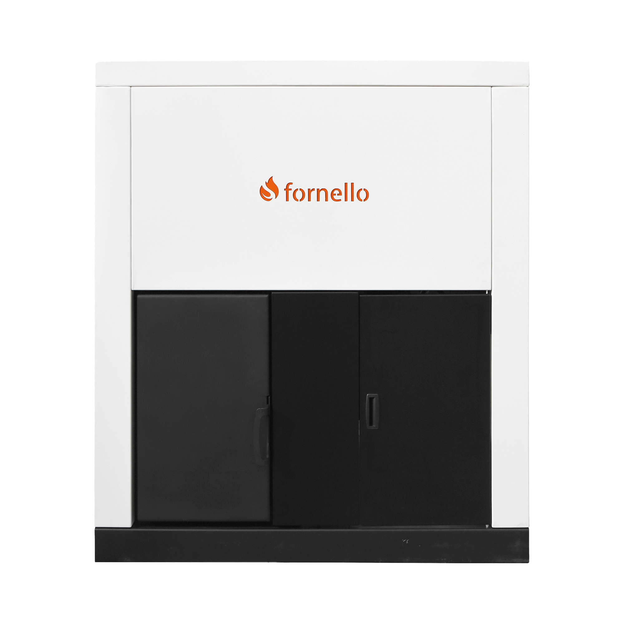 Centrala pe peleti Fornello Eco Energy 40 kW echipata cu automatizare afisaj digital arzator fonta curatare mecania a drumurilor de fum buncar peleti integrat 100 kg