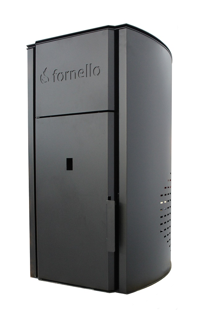 Pachet control de la distanta Centrala pe peleti Fornello Royal B 25 KW pompa circulatie vas expansiune telecomanda buncar tiraj fortat recomandat pentru 160 mp si termostat Wi-Fi Salus IT 500