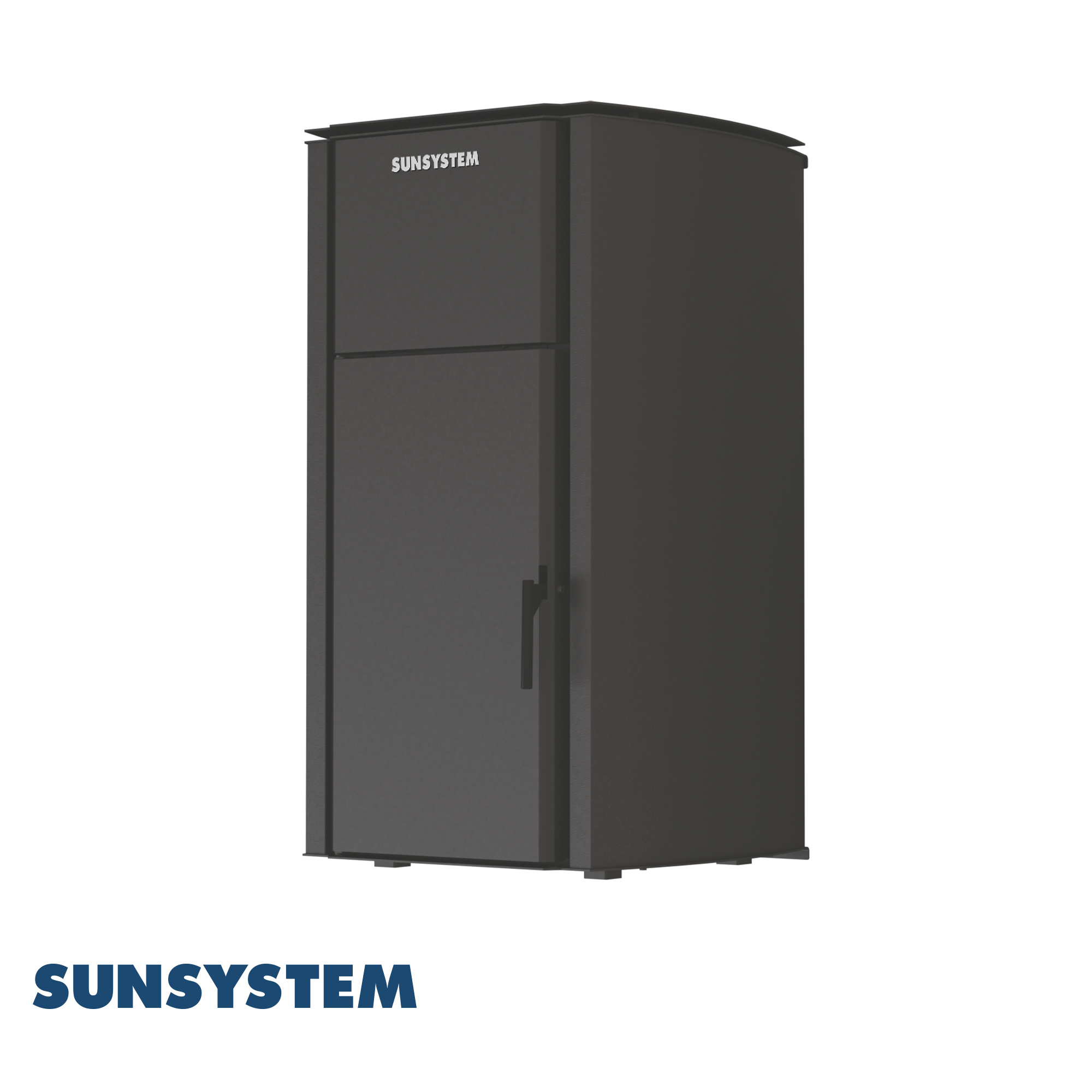 Centrala pe peleti SUNSYSTEM Comfort B 25 kw complet echipat pentru incalzire pompa vas expansiune automatizare buncar peleti 25 kg  tiraj fortat culoare Crem aprindere automata pana la 150 mp