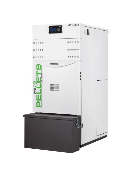 Pachet control de la distanta Centrala termica automata pe peleti Fornello Lidya Compact Proplus 25 kw pompa  Grundfos vas manometru supapa arzator inox curatare automata arzator / schimbator si termostat Wi-Fi Salus IT 500