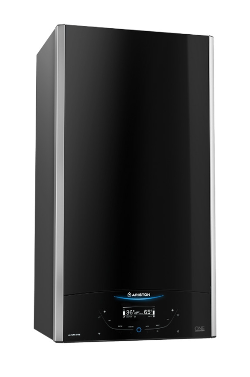 Centrala termica in condensare Ariston Alteas ONE+ NET pentru preparare ACM si incalzire 24 kW kit evacuare inclus