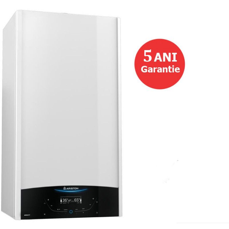 Centrala termica in condensare ariston genus one 35 eu 35 kw, kit de evacuare inclus, 5 ani garantie