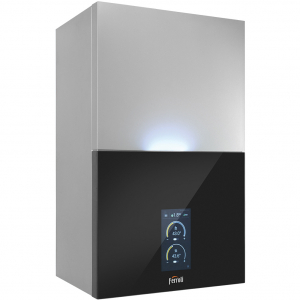 Centrala termica in condensare Ferroli Bluehelix MAXIMA 34C, 34 kW, touch screen 7″, sistem de combustie autoadaptiv, kit evacuare inclus Ferroli