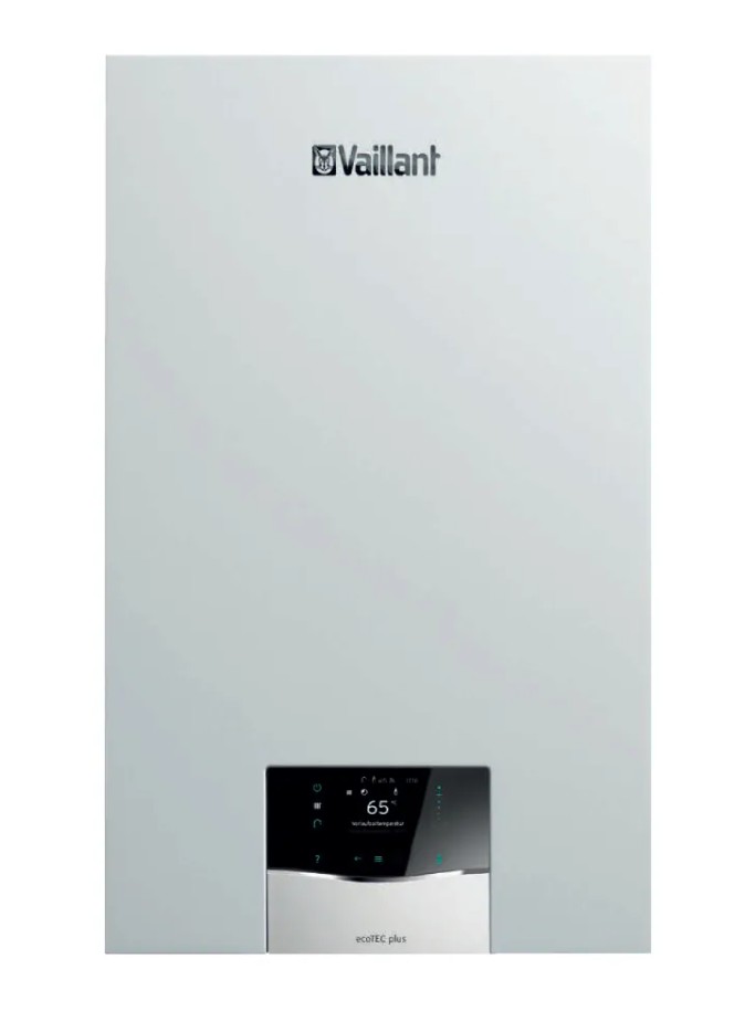 Centrala termica in condensatie Vaillant Ecotec Plus VUW 32CS/1-5 27 kW incalzire si acm kit evacuare inclus