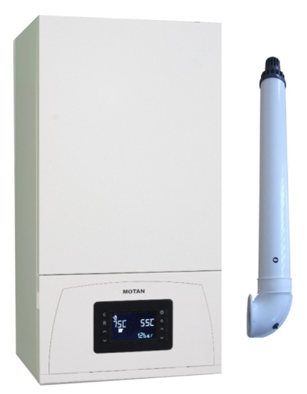 Centrala termica Motan Condens 050 28 – 28 kW, condensatie, kit evacuare inclus 050