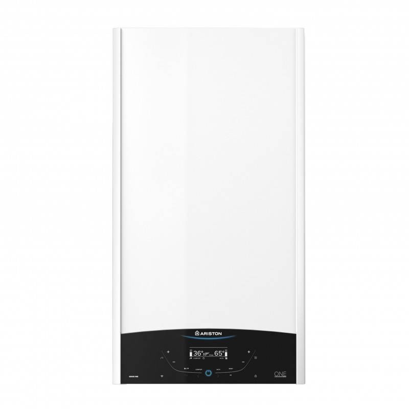 Mărește imaginea pentru Centrala termica pe gaz in condensare Ariston Genus One Plus WIFI 24 kW si Salus IT500 wifi termostat ambient cu control prin internet 5 ani garantie