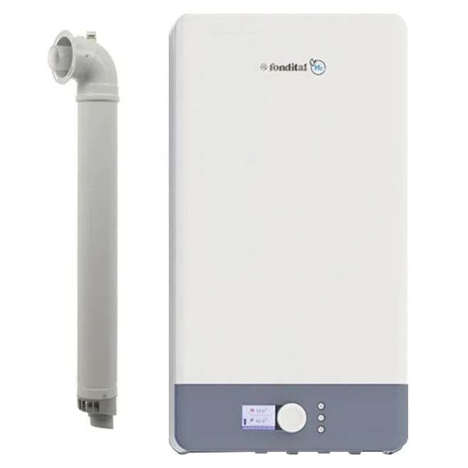 Centrala termica pe gaz/GPL in condensare Fondital Antea Next KRB 24 kW, Doar incalzire, Vana cu 3 cai incorporata, Clasa A, Display color, IPX5D, Kit de evacuare inclus
