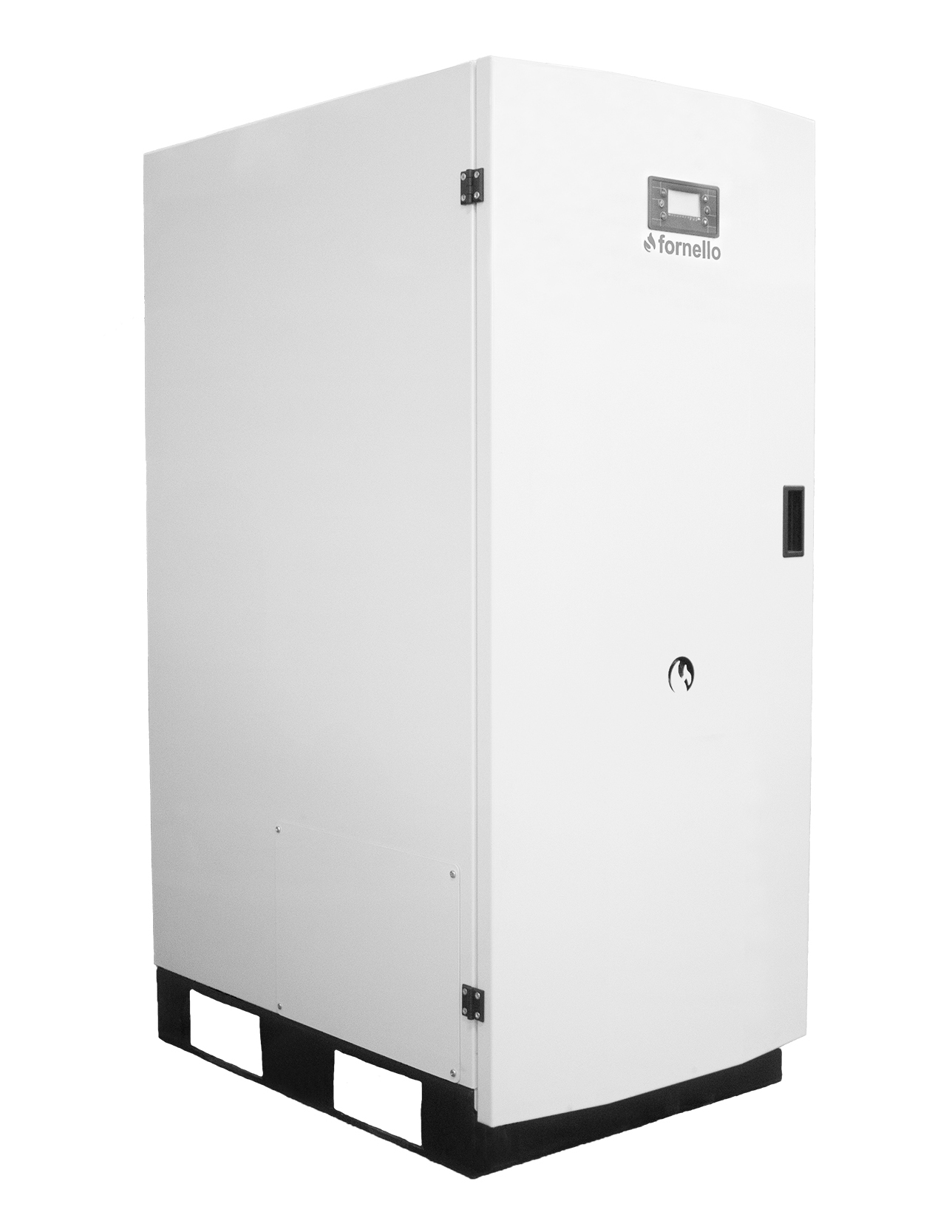 Centrala termica pe peleti Fornello GT 25 Standard, echipata cu pompa circulatie Wilo, vas expansiune, manometru,supapa de siguranta, curatare mecanica arzator de peleti si schimbator de caldura, buncar peleti integrat 50 kg, A+