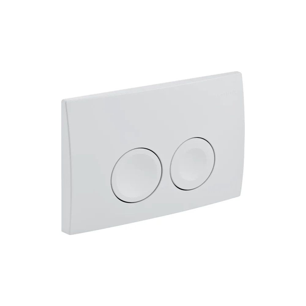 Clapeta actionare rezervor WC incastrat, Geberit Delta 115.125.11.5, alb, 24.6 x 16.4 x 3.1 cm