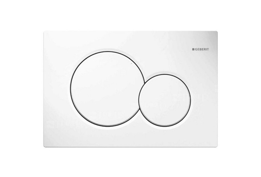 Clapeta actionare rezervor WC incastrat, Geberit Sigma 01 115770115, alb, 24.6 x 16.4 cm