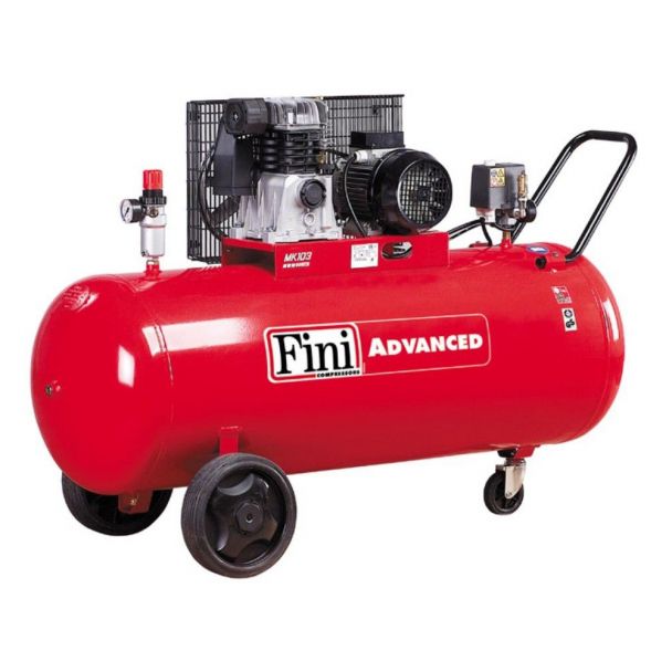 Compresor de aer Fini MK113-200-4, 200 l, 3 kW, 10 bar, 500 l/min