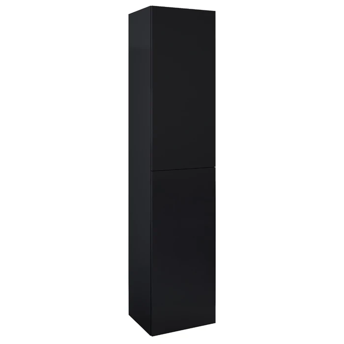 Dulap baie suspendat, Roca Extra A857956351, 2 usi, negru lucios, 180 x 40 x 35.2 cm