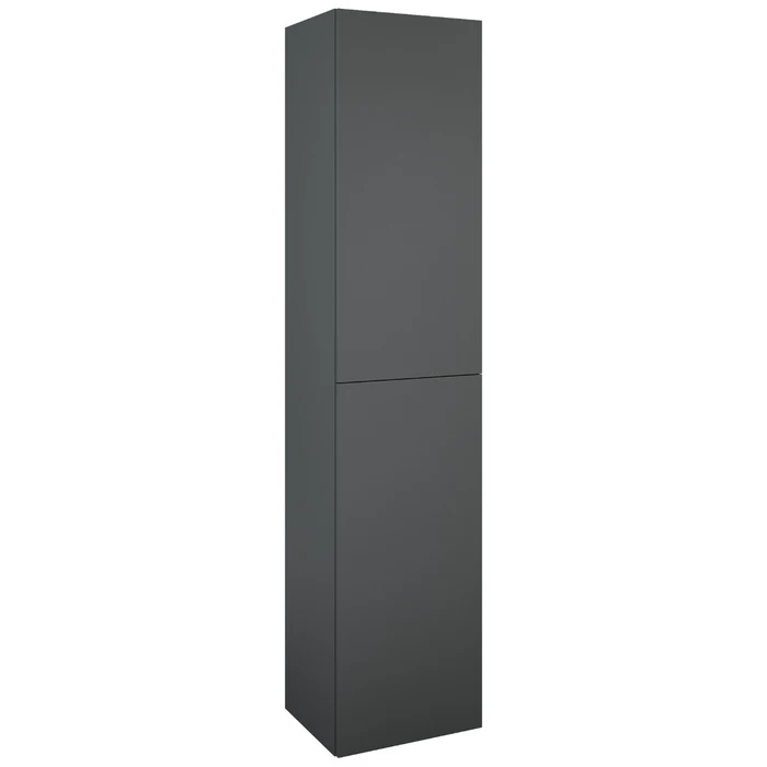 Dulap baie suspendat, Roca Extra A857956531, 2 usi, gri inchis mat, 180 x 40 x 35.2 cm