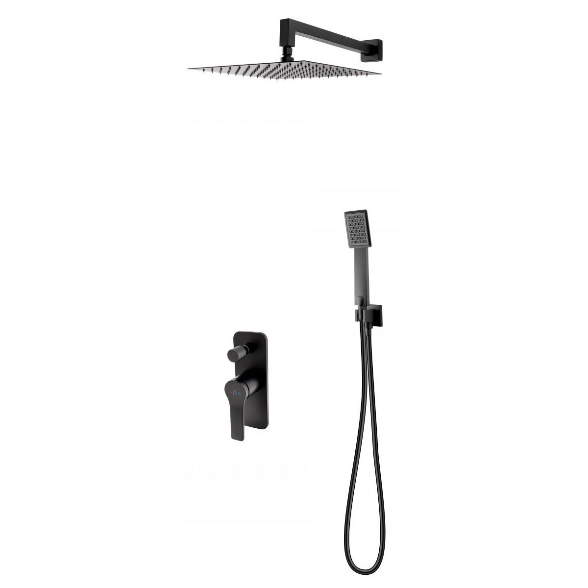 FDesign Seppia set de duș ascuns negru FD1-SPA-7PSET-22
