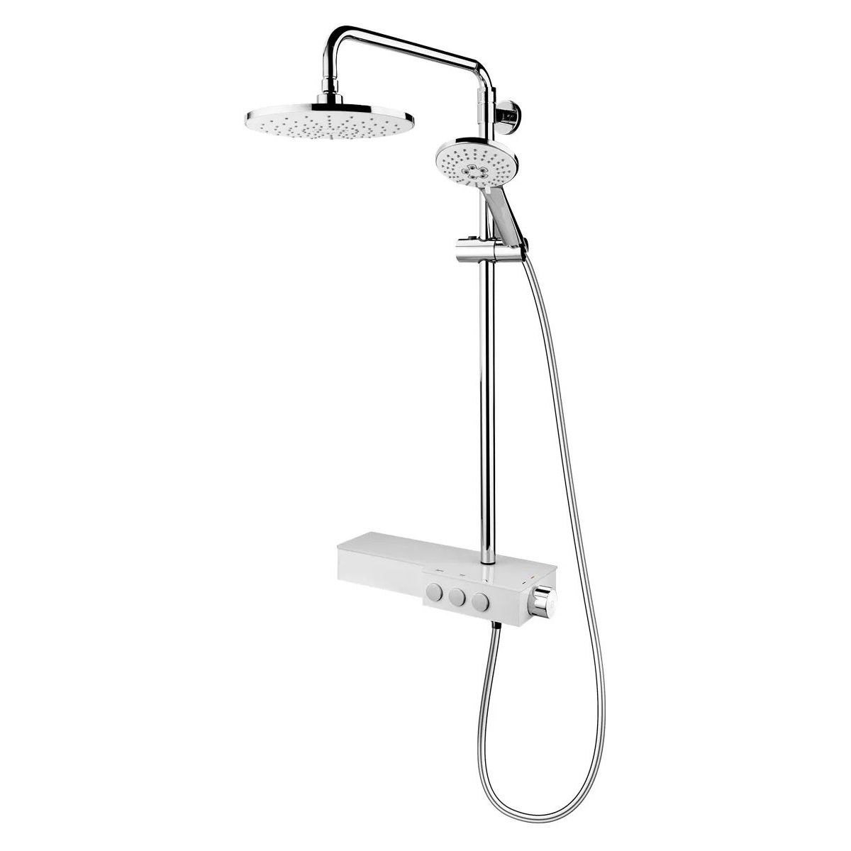 FDesign Tempra set de duș perete da crom-alb FD5-TMP-7U-13