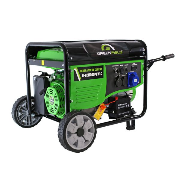 Generator de curent pe benzina Greenfield G-EC11000PEW-C, portabil, 230V, 9.2 kVA, pornire electrica