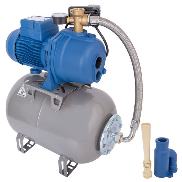 Hidrofor cu pompa de mare adancime Wasserkonig STA1003/25H, putere 740 W, debit 900 l/h, inaltime refulare 26 m, aspiratie 25 m, vas de expansiune 24 litri