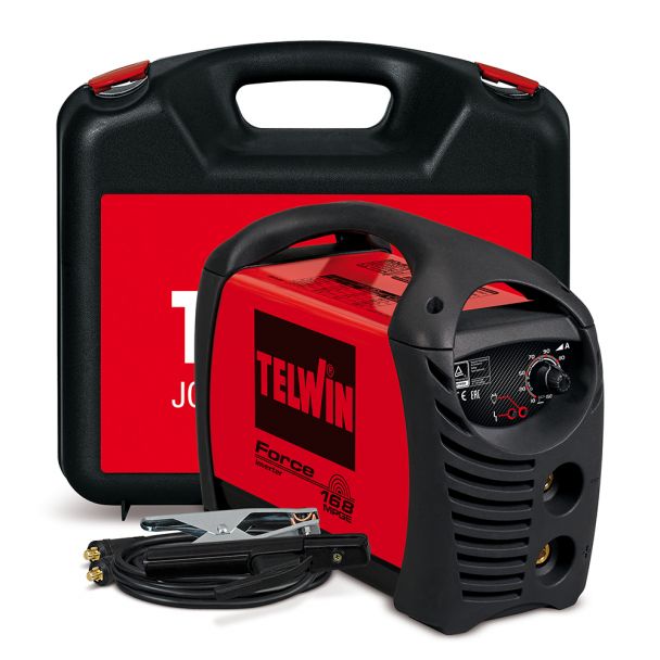Invertor sudura MMA Telwin FORCE168MPGE_ACX, 150 A, electrozi 1.6-4 mm, cu accesorii