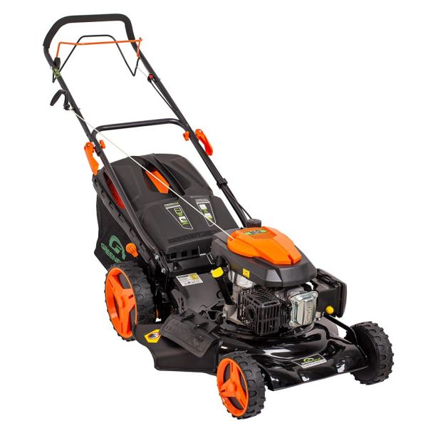 Masina de tuns gazonul autopropulsata Greenfield G-MTG531ARW-TX, motor benzina 5.36 CP, latime lucru 52.5 cm, 7 trepte taiere, sac colector 67 l