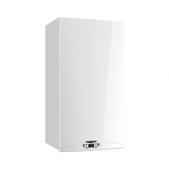 Pachet apartament cu 2 camere centrala termica in condensatie Ariston HS Premium EU2 24 kit evacuare inclus termostat calorifere otel kit armaturi centrala robineti calorifer