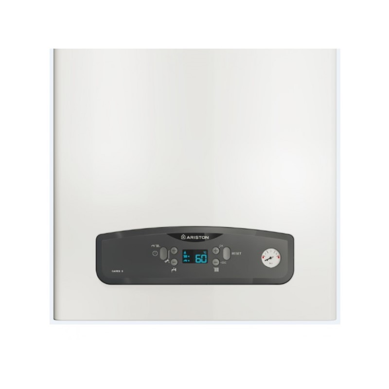 Mărește imaginea pentru Pachet apartament cu o camera centrala termica in condensatie Ariston Cares S 24 kW kit evacuare inclus termostat teava hidronix calorifere otel kit armaturi centrala robineti calorifer