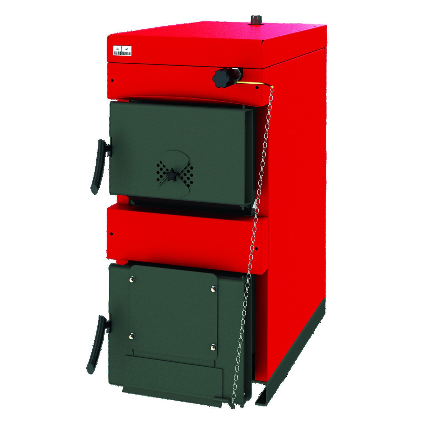 Pachet Centrala mixta combustibil solid si peleti Burnit NWB MAX 55 kW si Arzator pe peleti Pell Eco 35 kW boiler Fornello 100 l pompa 25-60 vas expansiune supapa aerisitor termostat de contact vana 3 cai cos inox diametru 200 mm dublu perete