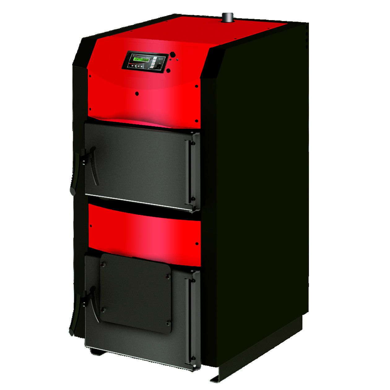 Pachet Centrala mixta combustibil solid si peleti Burnit NWB PRIME 30 kW si Arzator pe peleti Pell Eco 35 kW ventilator automatizare serpentina racire flansa arzator pompa circulatie 25-60 vas expansiune 35 l boiler termoelectric Fornello 80 l
