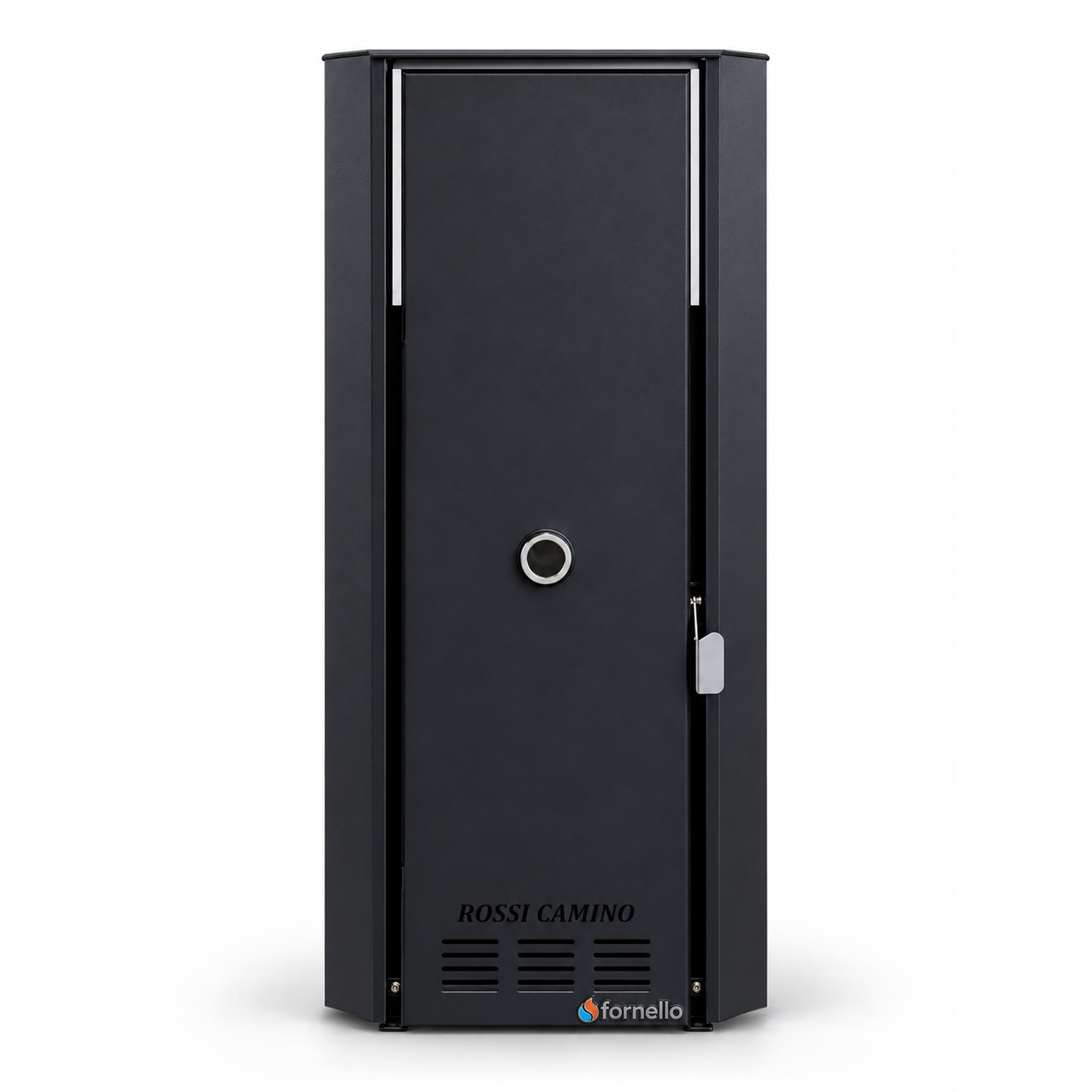Pachet Centrala termica pe peleti Fornello Rossi B Black 25 kw pompa vas expansiune tiraj fortat Ecodesign A+ Boiler Termoelectric Fornello 100 l Termostat Salus 091FLRFV2 Aspirator Kit evacuare 3.5 ml Fitinguri si Radiatoare