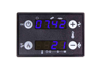 Display centrale si termoseminee pe peleti Fornello Fiama Confort 12-30 kW