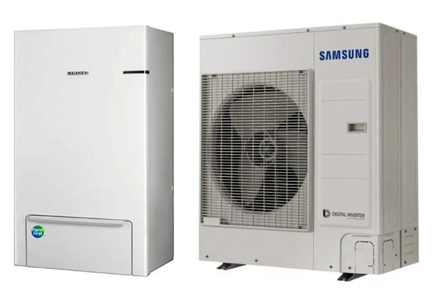 Pompa de caldura aer-apa Samsung 9 kW pentru incalzire si racire, split, trifazata, R32, clasa energetica A+++