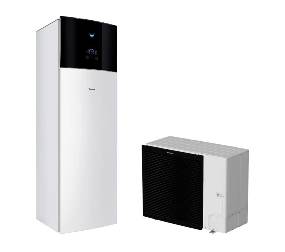 Pompa de caldura pentru incalzire si apa calda menajera, unitate interioara, Daikin Altherma 3 R F, 16 kW, EBVX16S23D9W cu rezervor de 230 L + unitatea exterioara, ERLA16DW1, Daikin, A3RF, 400V/16A, TRIFAZAT