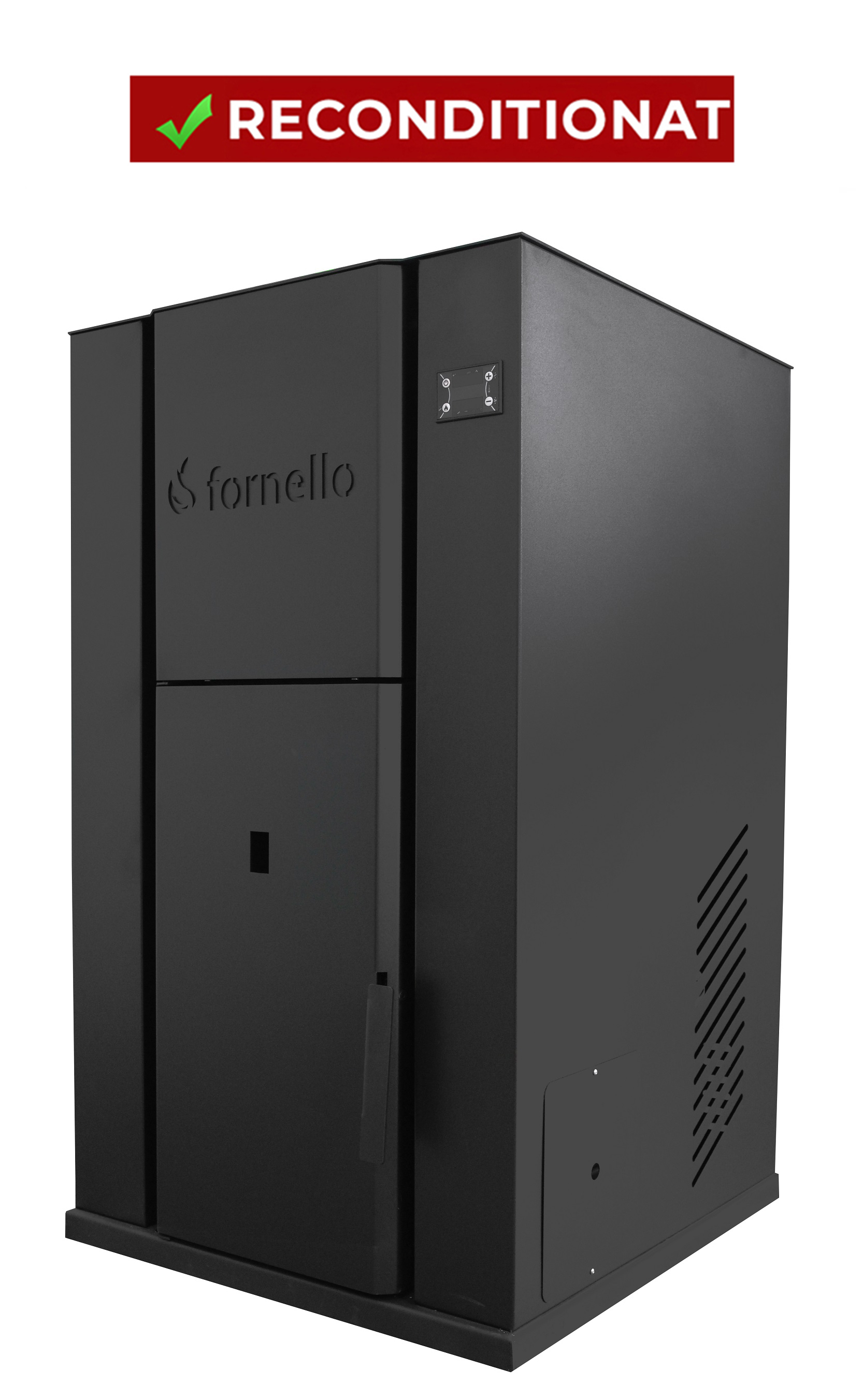 PRODUS RECONDITIONAT CU MICI DEFECTE ESTETICE DAR IN PERFECTA STARE DE FUNCTIONARE 18571 !!! Centrala monobloc pe peleti Fornello  Pellet King  35 kw complet echipata   pentru incalzire pompa   vas de expansiune supapa   de siguranta automatizar