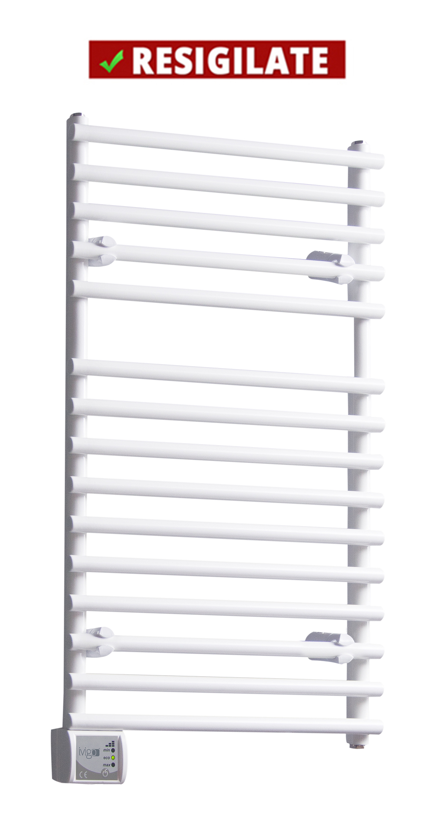 PRODUS RESIGILAT CU DEFECTE ESTETICE DAR IN PERFECTA STARE DE FUNCTIONARE cod 7066 !!! Radiator (calorifer) baie portprosop electric iVigo EHR 5012 275 W 500x650 mm alb