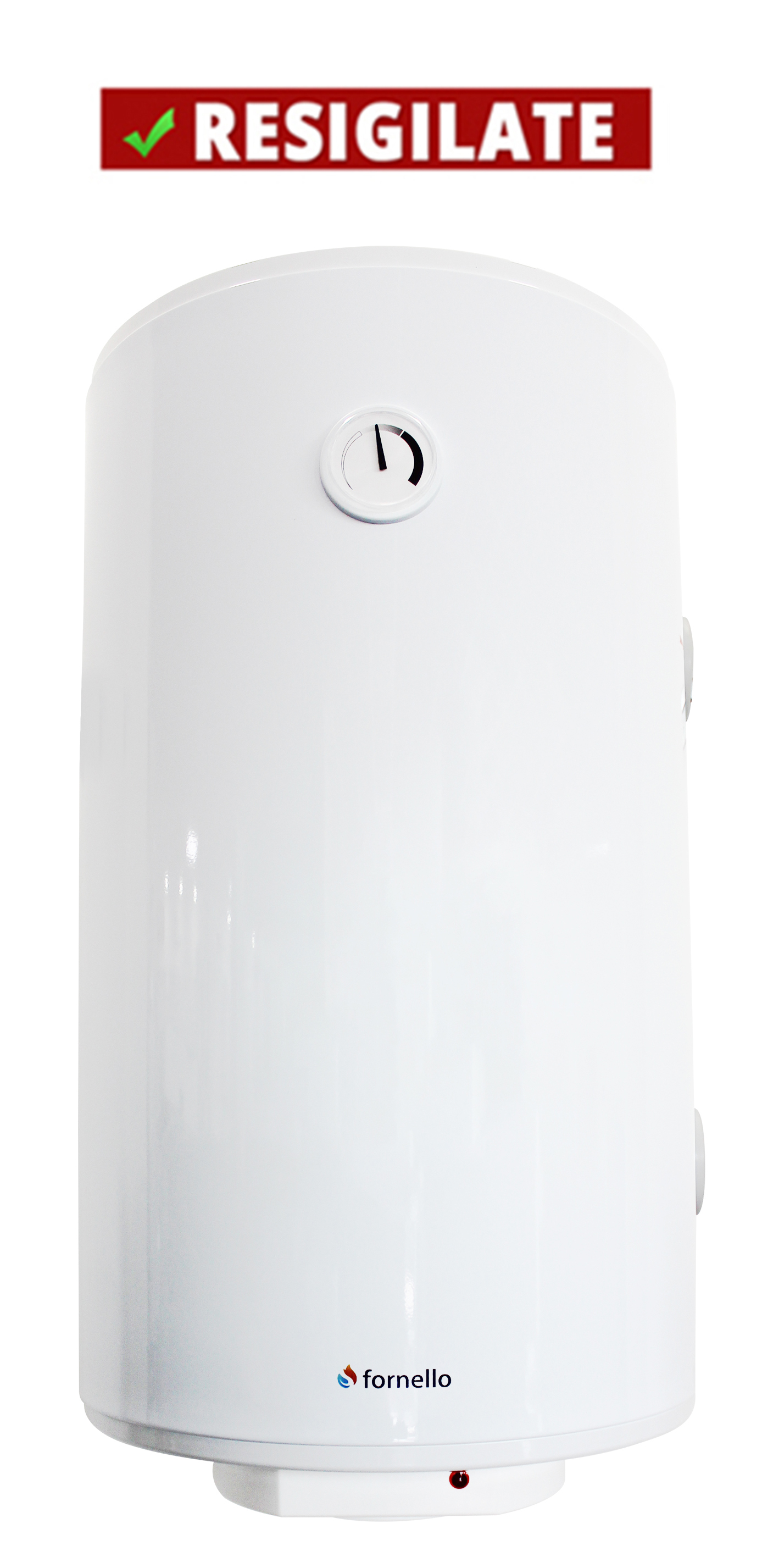 PRODUS RESIGILAT CU DEFECTE ESTETICE DAR IN PERFECTA STARE DE FUNCTIONARE 13005 !!!  Boiler termoelectric cu o serpentina Fornello Optima GCVS 1204415 D09 TRP 120 Litri 1500 watt reglaj extern al temperaturii poliuretan expandat