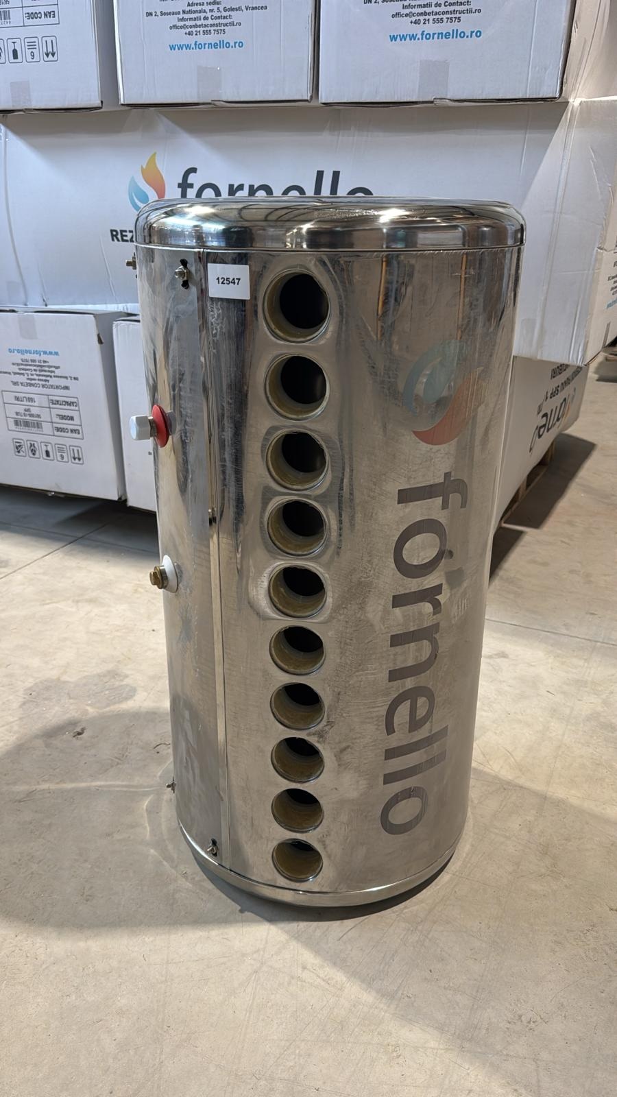 PRODUS RESIGILAT CU DEFECTE ESTETICE DAR IN PERFECTA STARE DE FUNCTIONARE cod 24506 !!! Panou solar nepresurizat Fornello pentru producere apa calda cu rezervor inox 82 litri 10 tuburi vidate si vas flotor 5 litri