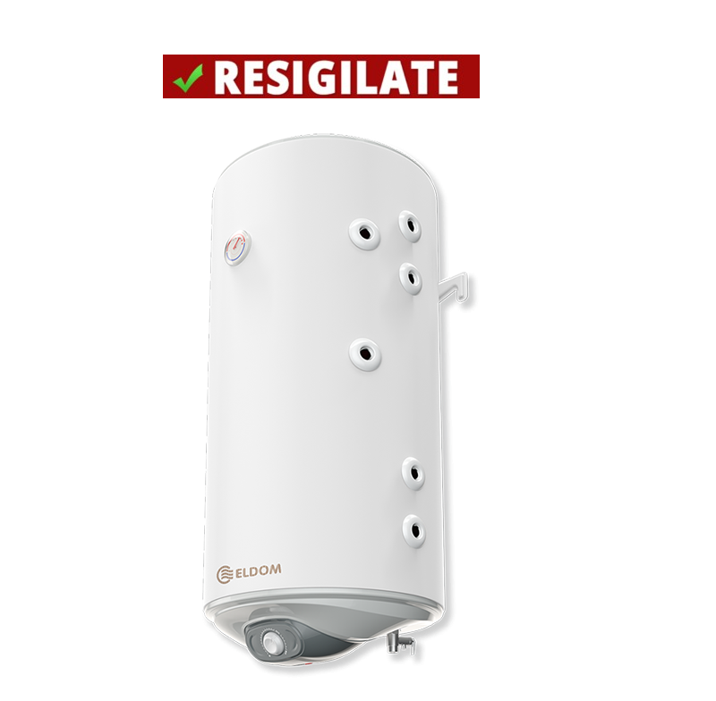 PRODUS RESIGILAT, NOU, MICI LOVITURI, IN PERFECTA STARE DE FUNCTIONARE!!! (5556) Boiler mixt cu 2 serpentine in paralel Eldom GREEN LINE  WV10046S21R , capacitate 100 l, 2 kW