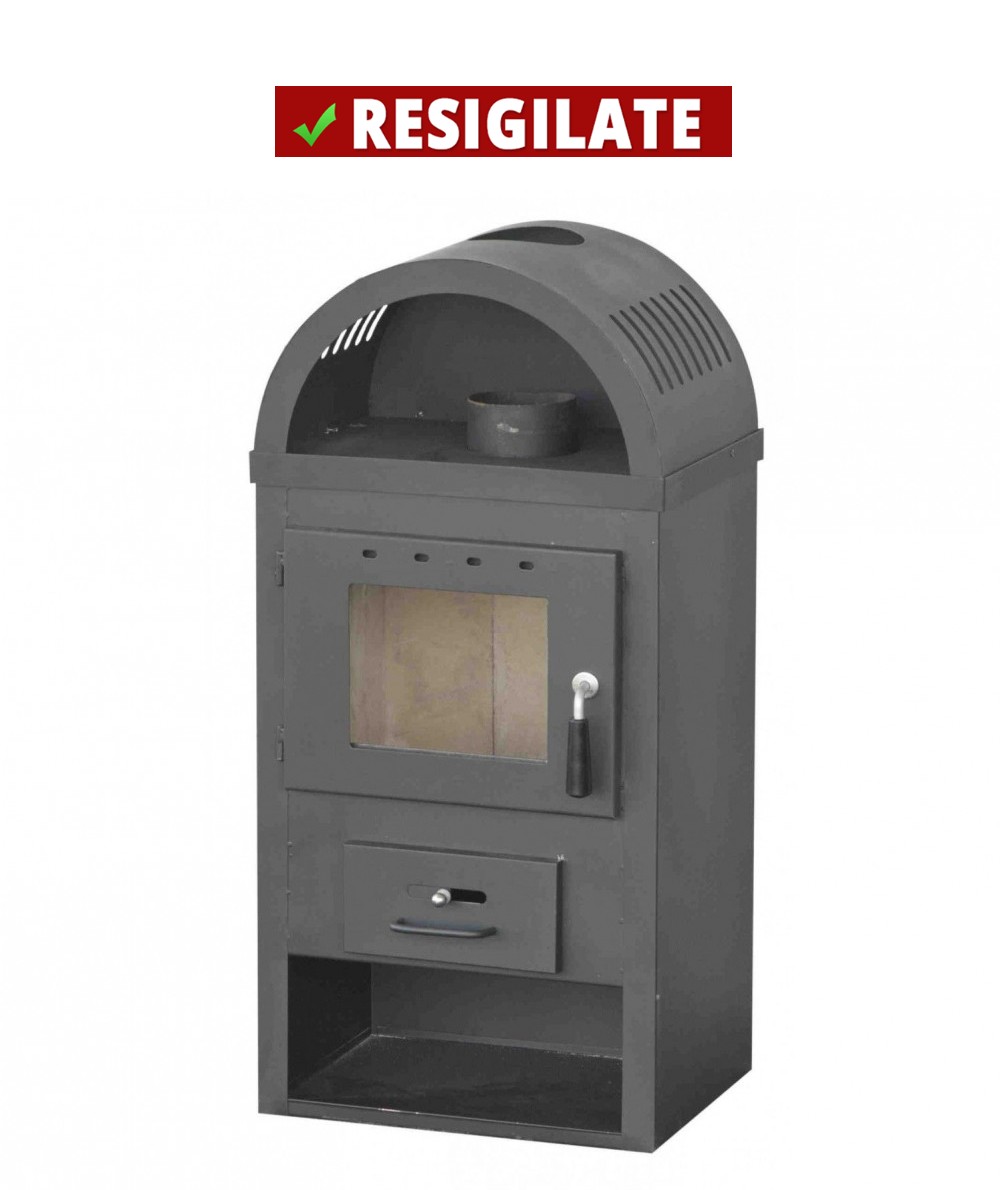 PRODUS RESIGILAT SAU USOR LOVIT DAR IN PERFECTA STARE DE FUNCTIONARE !!! Semineu ( SOBA ) combustibil solid Fornello B10 E 7-9 KW, 465x390x970 mm