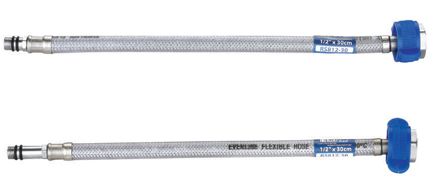 Racord flexibil monocomanda cu invelis din cauciuc 1/2″ 80cm RS812-80 (stoc bucegi ) 1/2