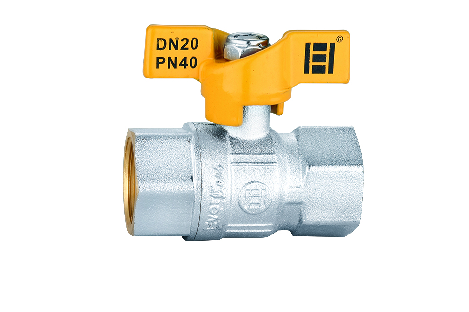 Everline Robinet tip fluture pentru gaz 3/8 , filet interior-interior
