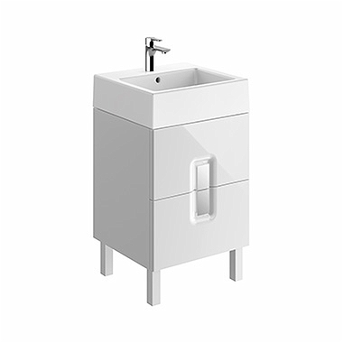 Set LAVOAR CU VAS DREPTUNGHIULAR 50 CM TWINS cu DULAP SUSPENDAT 50 CM CU UȘI PENTRU LAVOAR TWINS ( stoc bucegi ) bucegi