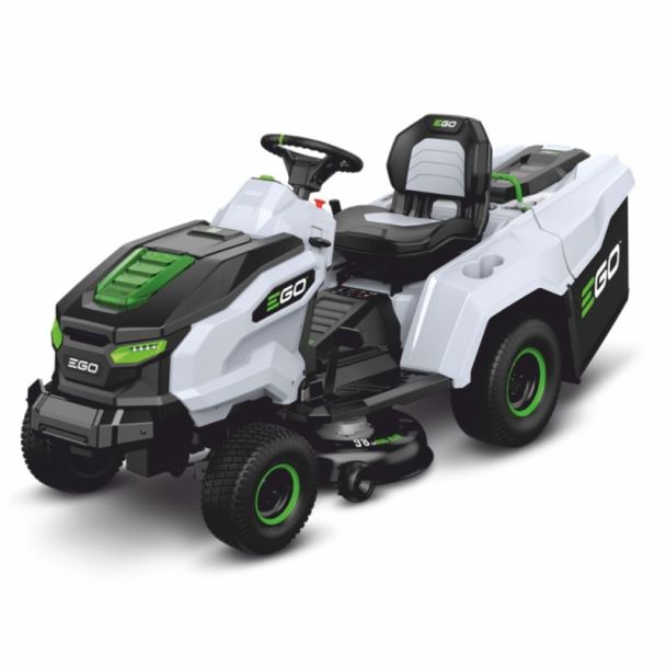 Set tractor de tuns iarba Ego Power TR3801E-B, 56 V, cu 2 acumulatori, 56 V/10.0 Ah, 98 cm