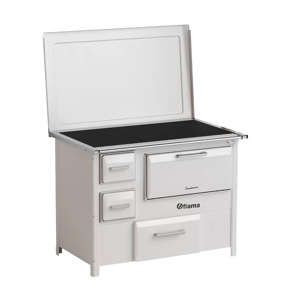 Soba de gatit si incalzit FIAMA SD 9 SL S, 7 Kw, cu cuptor de gatit si plita, evacuare partea stanga