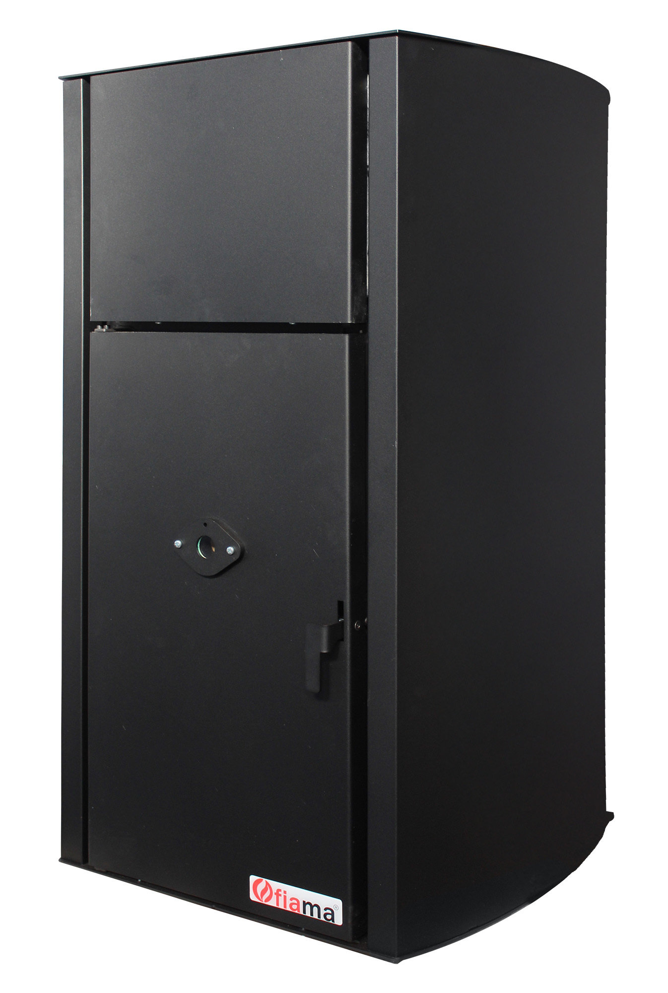 Centrala pe peleti Fiama Confort B 25 kw, complet echipata pentru incalzire, pompa, vas expansiune, automatizare, buncar peleti 25 kg,  tiraj fortat, culoare Black, aprindere automata, pana la 160 mp