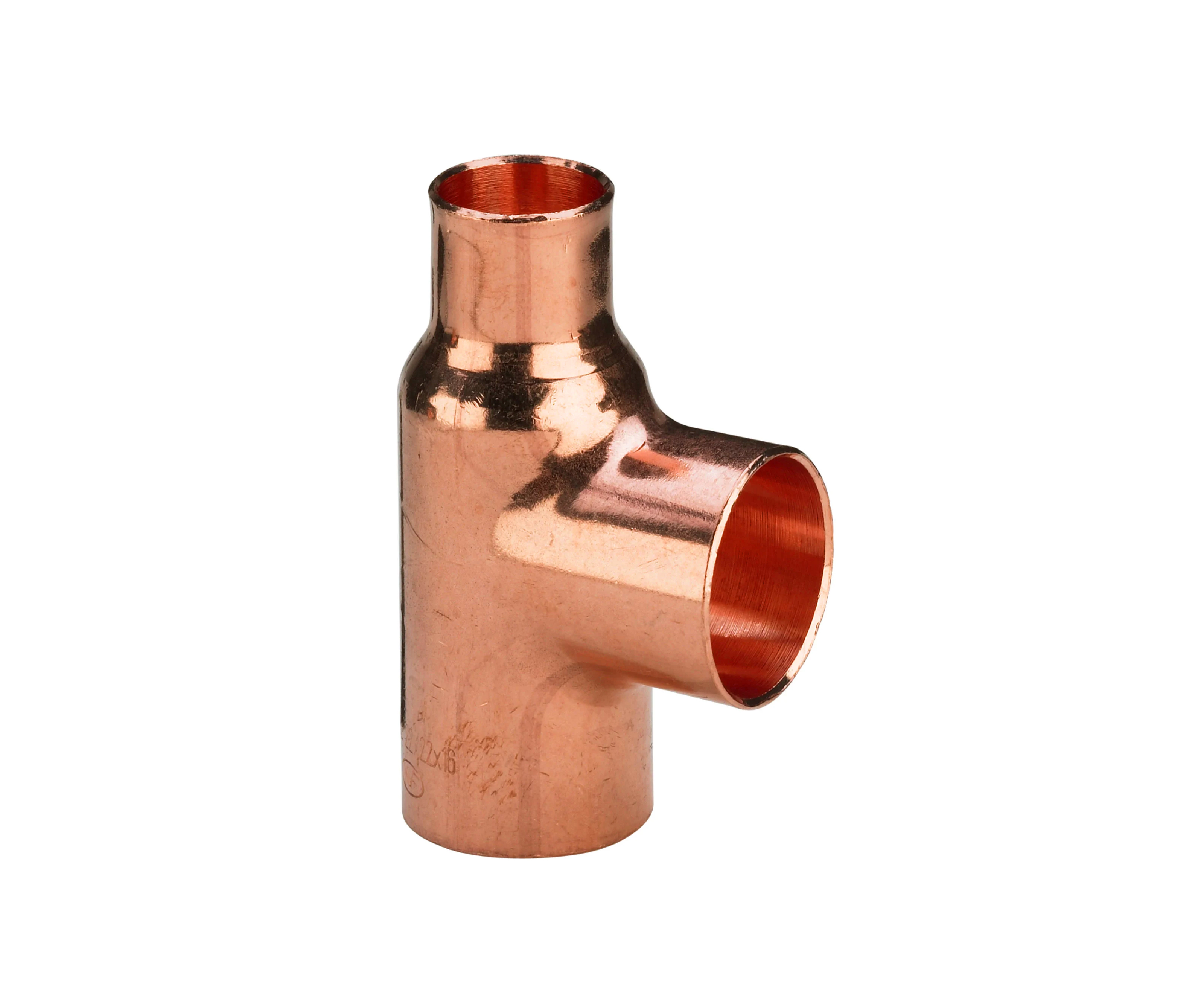 Teu redus, cupru, d 22 x 22 x 15 mm